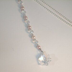 Flower Crystals Rear-View Mirror Charm  Suncather